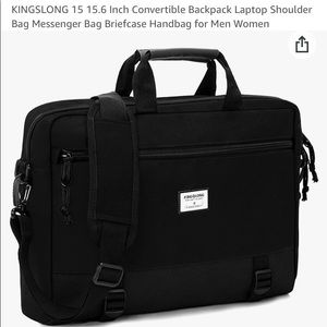 NEW KINGS-LONG Convertible Backpack Laptop Bag